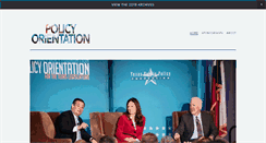 Desktop Screenshot of policyorientation.com