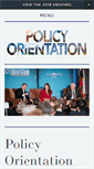 Mobile Screenshot of policyorientation.com