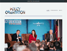 Tablet Screenshot of policyorientation.com